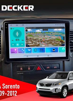 Штатна магнітола kia sorento 2009-2012 decker d10-009 4x64, dsp, 4g, 2k