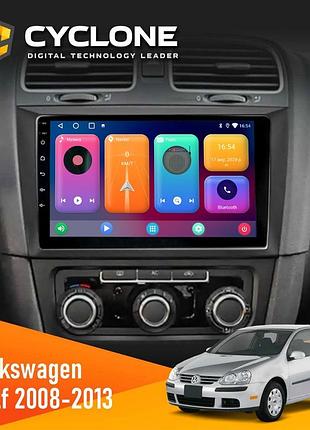 Штатна магнітола volkswagen golf 2008-2013 cyclone c9-001 2x64 cpl