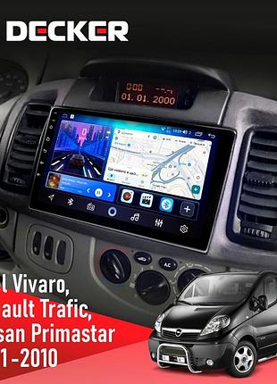 Штатна магнітола renault trafic 2001-2010 decker d10-006 4x64, 4g
