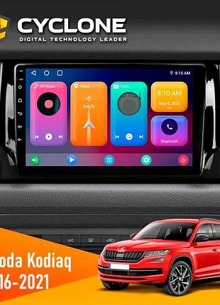 Штатна магнітола skoda kodiaq 2016-2021 cyclone c10-001 2x64 cpl