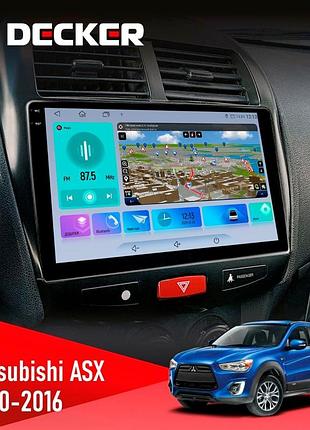 Штатна магнітола mitsubishi asx 2010-2016 decker d10-009 4x64, dsp, 4g, 2k