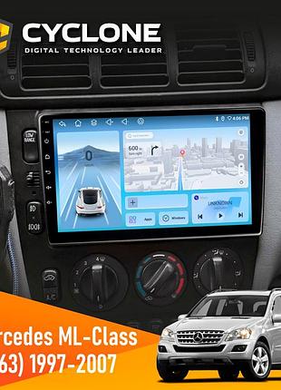 Штатна магнітола mercedes-benz ml-class (w163) 1997-2006 amp cyclone c9-012 4x64 dsp 4g
