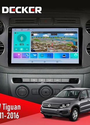 Штатна магнітола volkswagen tiguan 2011-2016 black decker d9-009 4x64, dsp, 4g, 2k