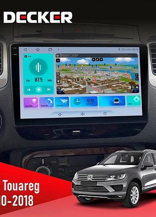 Штатна магнітола volkswagen touareg 2010-2018 decker d9-009 4x64, dsp, 4g, 2k