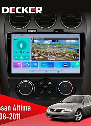 Штатна магнітола nissan altima 2008-2011 decker d10-009 4x64, dsp, 4g, 2k