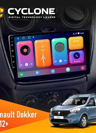 Штатна магнітола renault dokker, sandero, lodgy 2012 cyclone c9-001 2x64 cpl