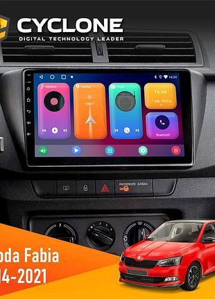 Штатна магнітола skoda fabia 2014-2021 cyclone c9-001 2x64 cpl