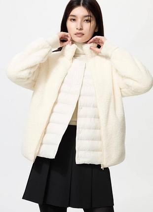 Куртка на молнии uniqlo из искусственного меха