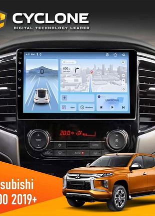 Штатна магнітола mitsubishi l200 2019 cyclone c9-012 4x64 dsp 4g