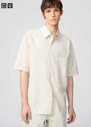 Рубашка uniqlo с короткими рукавами
