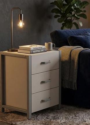 Тумба универсальная ferrum-decor вивьен 3 50x41x40 серый дсп кашемир 16мм (frd-107756)