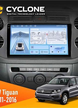 Штатна магнітола volkswagen tiguan 2011-2016 black cyclone c9-012 4x64 dsp 4g