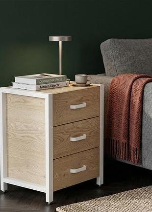 Тумба универсальная ferrum-decor вивьен 3 50x41x40 белый дсп дуб кремона торро 16мм (frd-107752)