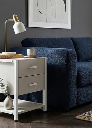 Тумба универсальная ferrum-decor вивьен 2/1 50x41x40 белый дсп кашемир 16мм (frd-107797)