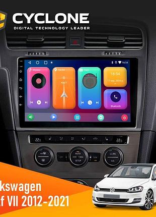 Штатна магнітола volkswagen golf 2012-2021 cyclone c10-001 2x64 cpl