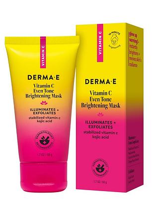 Маска для осветления кожи с витамином с derma e vitamin c even tone brightening mask