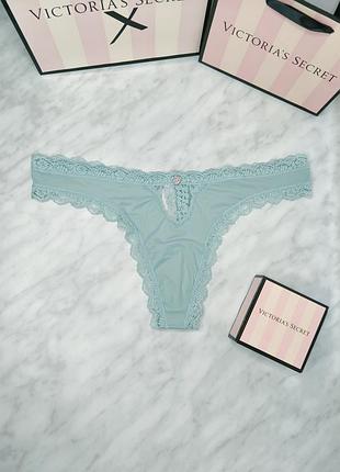 Трусики-стринги с кружевной отделкой. dream angels. victoria’s secret. оригинал 🇺🇸