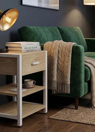 Тумба універсальна ferrum-decor вів'єн 1/2 50x41x40 білий дсп дуб кремона торро 16 мм (frd-107783)