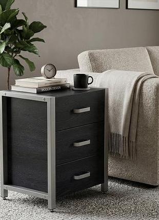 Тумба универсальная ferrum-decor вивьен 3 50x41x40 серый дсп каштан арвадонна 16мм (frd-107755)