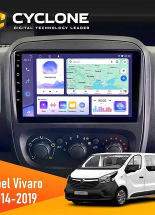 Штатна магнітола opel vivaro 2014-2019 cyclone c9-011 4x64, dsp