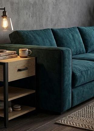Тумба универсальная ferrum-decor вивьен 1/2 50x41x40 черный дсп дуб кремона торро 16мм (frd-107778)