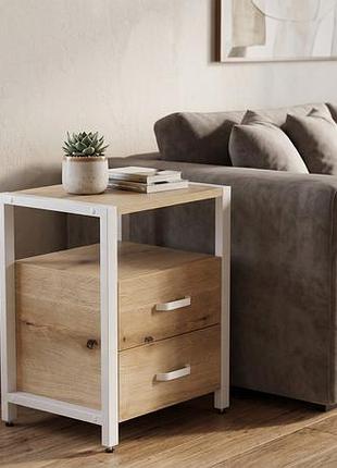 Тумба універсальна ferrum-decor вів'єн 2/2 50x41x40 білий дсп дуб евок прибережний 16 мм (frd-107765)