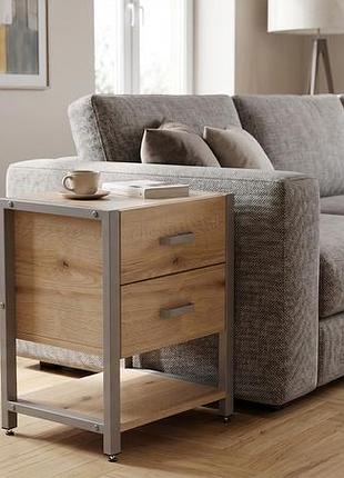 Тумба универсальная ferrum-decor вивьен 2/1 50x41x40 серый дсп дуб евок прибрежный 16мм (frd-107800)