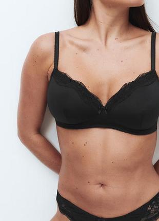 🖤 75e / 34dd бездоганний комфортний бюстгальтер без кісточок marks & spencer з мереживом