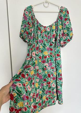 Плаття літнє яскраве молодіжне  primark - квітковий принт, рр 2 xl