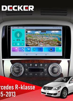 Штатна магнітола mercedes-benz r-class (w251) 2005-2013 decker d9-009 4x64, dsp, 4g, 2k