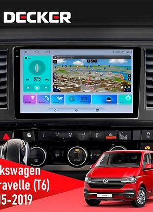 Штатна магнітола volkswagen caravelle 2015-2019 decker d10-009 4x64, dsp, 4g, 2k