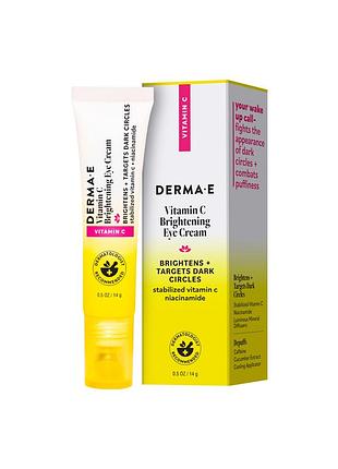 Освітлювальний крем для очей з вітаміном с derma e vitamin c brightening eye cream