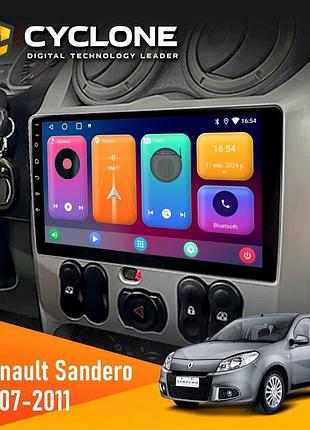 Штатна магнітола renault sandero 2007-2011 cyclone c9-001 2x64 cpl