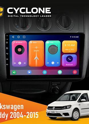 Штатна магнітола volkswagen caddy 2004-2015 black conditioner cyclone c10-001 2x64 cpl