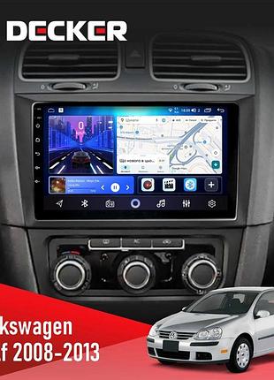 Штатна магнітола volkswagen golf 2008-2013 decker d9-006 4x64, 4g