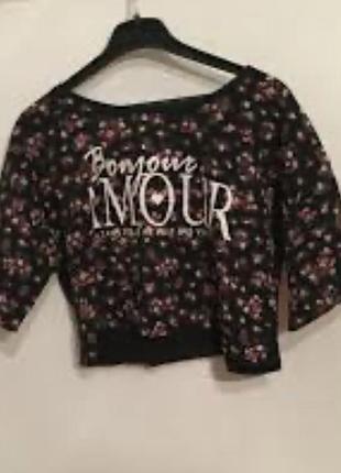 Блуза футболка bershka