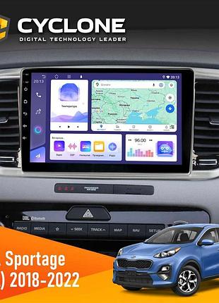 Штатна магнітола kia sportage 4 2018-2020 cyclone c9-011 4x64, dsp
