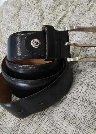 Стильный фирменный мужской ремень известного бренда rino leather.