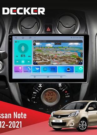 Штатна магнітола nissan note 2012-2021 decker d10-009 4x64, dsp, 4g, 2k