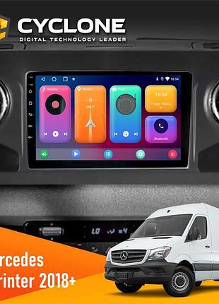 Штатна магнітола mercedes-benz sprinter (w906) 2018 cyclone c10-001 2x64 cpl
