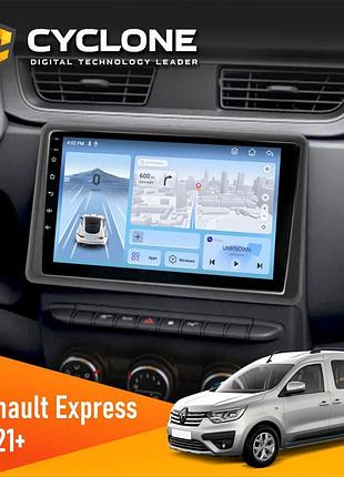 Штатна магнітола renault express 2021 cyclone c9-012 4x64 dsp 4g