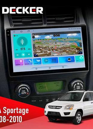 Штатна магнітола kia sportage 2008-2010 climate decker d9-009 4x64, dsp, 4g, 2k