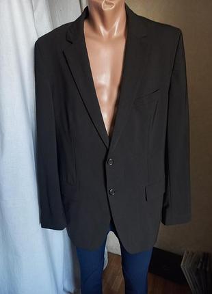 Шерстяной мужской пиджак hugo (hugo boss) / размер 52 (xl) / 98% шерсть / оригинал