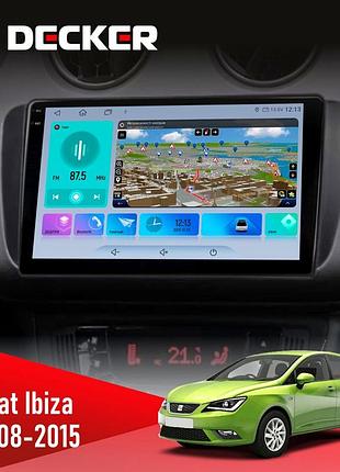 Штатна магнітола seat ibiza 2008-2015 decker d9-009 4x64, dsp, 4g, 2k