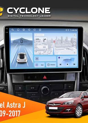 Штатна магнітола opel astra j 2009-2017 cyclone c9-012 4x64 dsp 4g