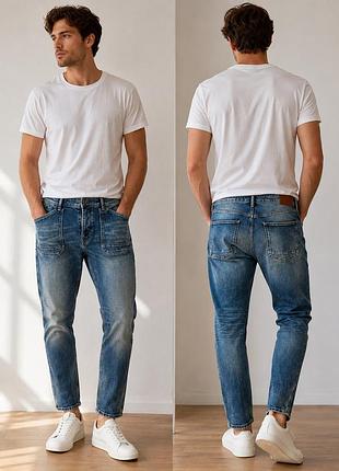 Pepe jeans чоловічі джинси преміального бренду з накладними карманами