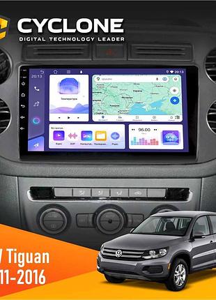 Штатна магнітола volkswagen tiguan 2011-2016 cyclone c9-011 4x64, dsp