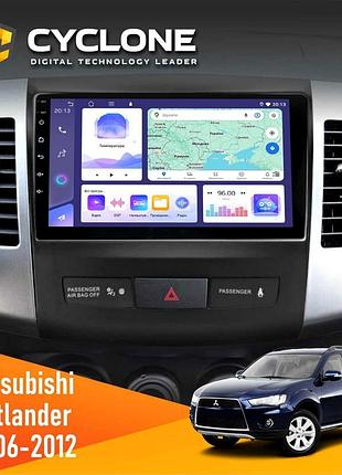 Штатна магнітола mitsubishi outlander xl 2006-2012 amp cyclone c9-011 4x64, dsp