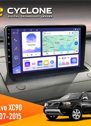 Штатна магнітола volvo xc90 2007-2015 cyclone c9-011 4x64, dsp