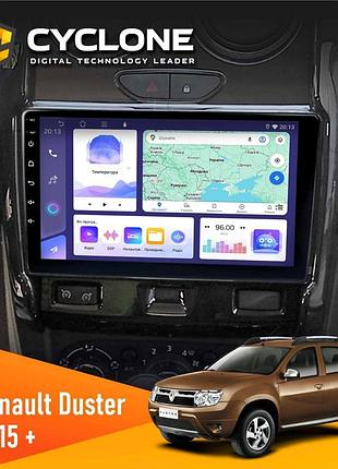 Штатна магнітола renault duster 2015-2022 cyclone c9-011 4x64, dsp
